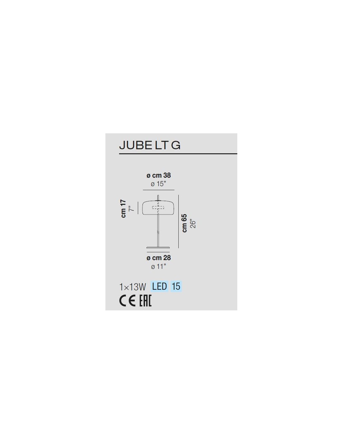 Vistosi Jube lampada da tavolo grande a Led in varie finiture