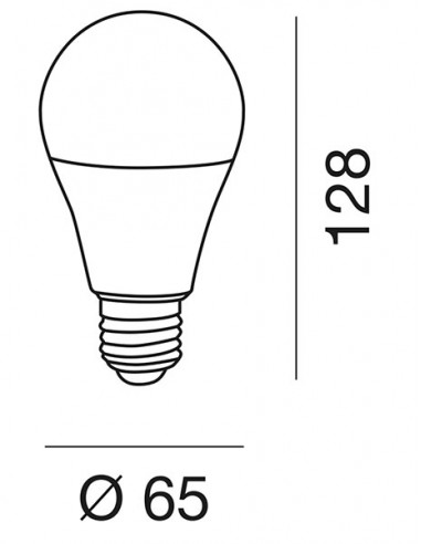 Lampadina E27 Led 10W 3000K Luce Calda GLA230C Gea Led